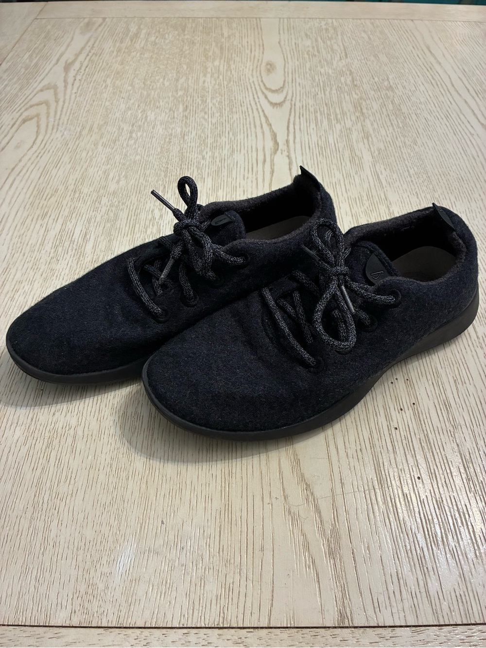 Men’s Allbirds Wool Runner Sneaker Shoes (Black)